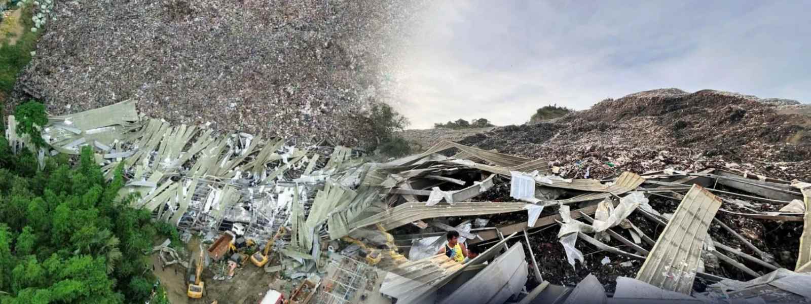 පිලිපීනයේ කුණු කන්දක් නායයයි.